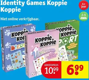 Kruidvat Identity Games Koppie Koppie aanbieding