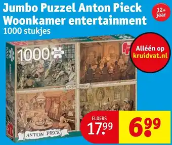 Kruidvat Jumbo Puzzel Anton Pieck Woonkamer entertainment aanbieding
