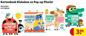 Kruidvat Kartonboek Kiekeboe en Pop-up Plezier aanbieding