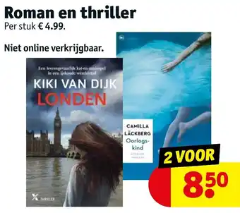 Kruidvat Roman en thriller aanbieding