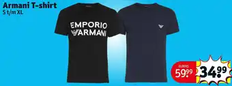 Kruidvat Armani T-shirt aanbieding