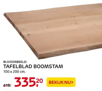 Praxis Tafelblad Boomstam aanbieding