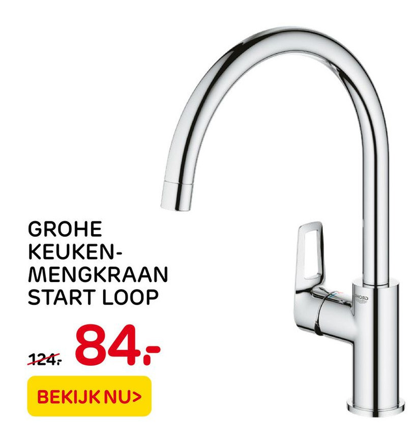 Grohe Keukenmengkraan Start Loop aanbieding bij Praxis