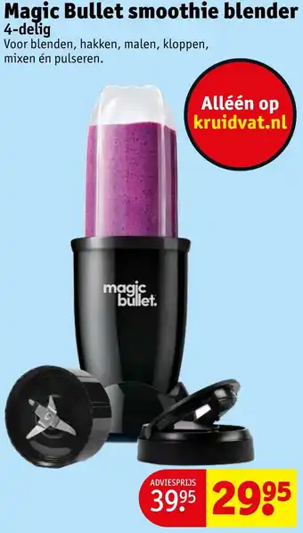 Kruidvat Magic Bullet smoothie blender 4-delig aanbieding