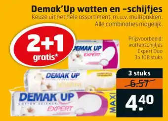 Trekpleister Demak'Up watten en -schijfjes aanbieding