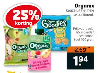 Trekpleister Organix aanbieding