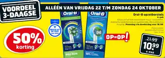 Trekpleister Oral-B opzetborstels 4-pak aanbieding