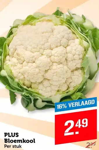 Coop PLUS Bloemkool aanbieding