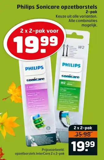 Trekpleister Philips Sonicare opzetborstels 2-pak aanbieding