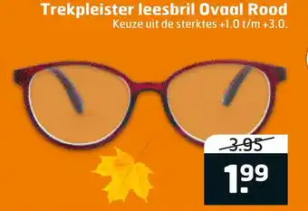 Trekpleister Trekpleister leesbril Övaal Rood aanbieding