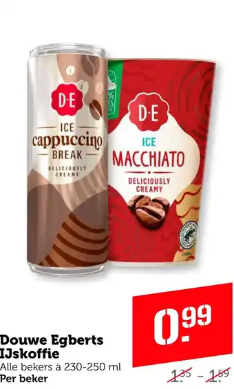 Coop Douwe Egberts IJskoffie aanbieding