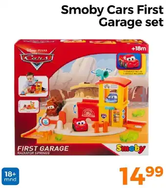 Trekpleister Smoby Cars First Garage set aanbieding