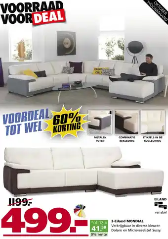 Seats and Sofas 2-Eiland MONDIAL aanbieding