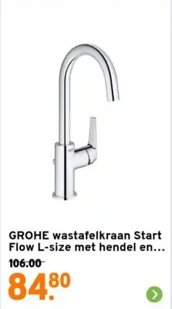 GAMMA Grohe wastafelkraan start flow l size met hendel aanbieding