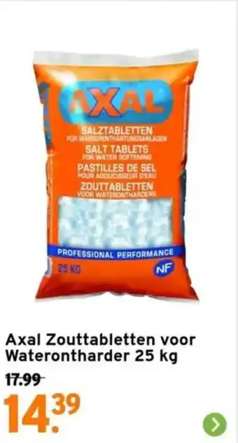 GAMMA Axal zouttabletten voor waterontharder 25kg aanbieding