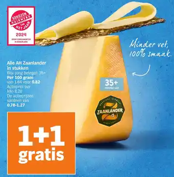 Albert Heijn Alle zaanlander per 100 gram aanbieding