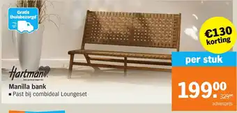 Albert Heijn Hartman manilla bank per stuk aanbieding