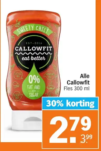 Albert Heijn Alle callowfit 300ml aanbieding
