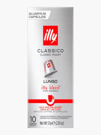 Flink Illy Lungo Classico Capsules 10st 250g aanbieding