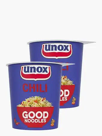 Flink Unox Good Noodles Chili 65g 2x aanbieding