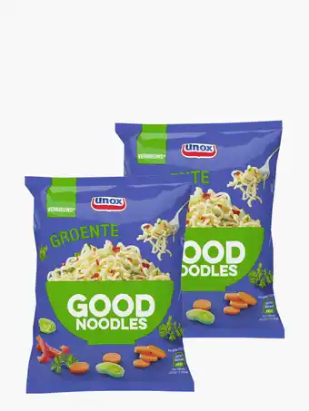 Flink Unox Good Noodles Groente 70g 2x aanbieding