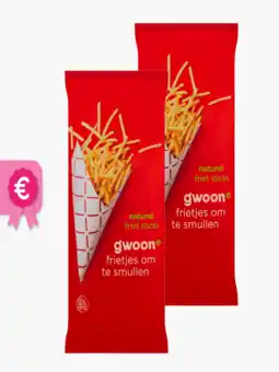 Flink G'woon Frietsticks Naturel 150g 2x aanbieding