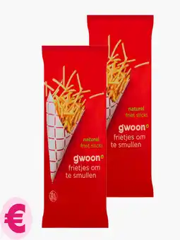 Flink G'woon Frietsticks Naturel 150g 2x aanbieding