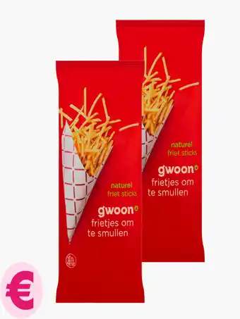 Flink G'woon Frietsticks Naturel 150g 2x aanbieding