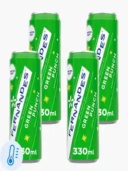Flink Fernandes Green Punch 33cl Blik 4x aanbieding