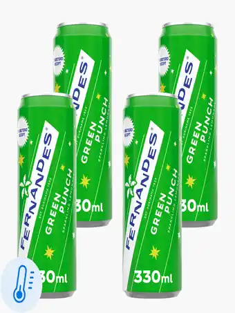 Flink Fernandes Green Punch 33cl Blik 4x aanbieding