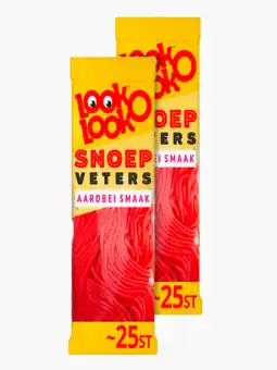 Flink Look-O-Look Snoepveters Aardbei 25 St. 2x aanbieding