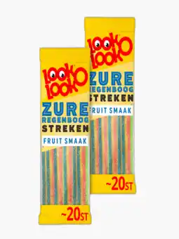 Flink Look-O-Look Zure Regenboog Streken 20 St. 2x aanbieding