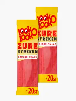 Flink Look-O-Look Zure Streken Aardbei 20 St. 2x aanbieding