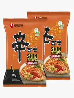 Flink Nongshim Kimchi Ramyun Noodles 120g 2x aanbieding