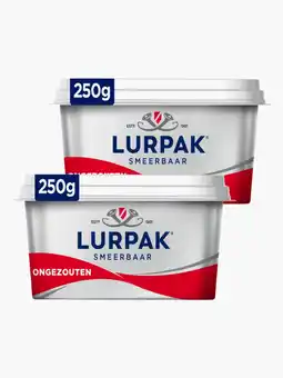 Flink Lurpak Smeerbaar ongezout 250g 2x aanbieding