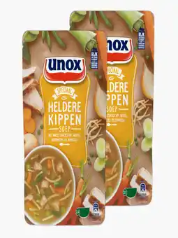 Flink Unox Heldere Kippensoep 570ml 2x aanbieding
