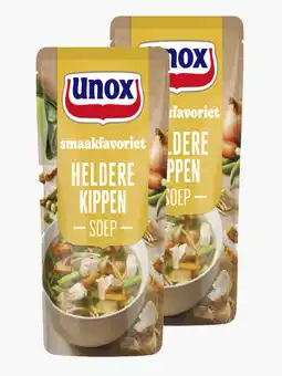 Flink Unox Heldere Kippensoep 570ml 2x aanbieding