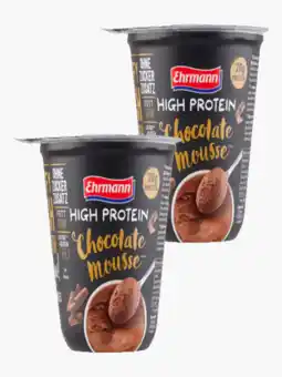 Flink Ehrmann High proteine mousse chocolade 200g 2x aanbieding