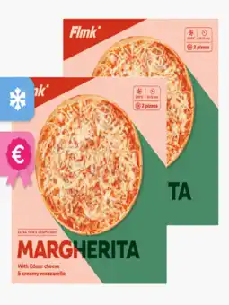 Flink Flink Pizza Margherita 2st 540g 2x aanbieding