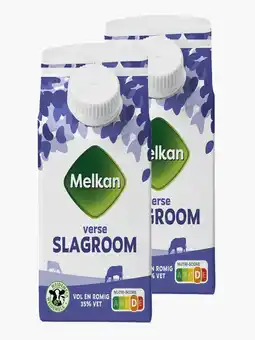 Flink Melkan Slagroom 35% 250ml 2x aanbieding