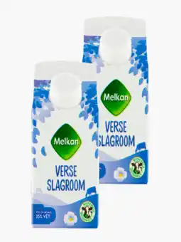 Flink Melkan Slagroom 35% 250ml 2x aanbieding