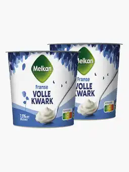 Flink Melkan Volle kwark 500g 2x aanbieding