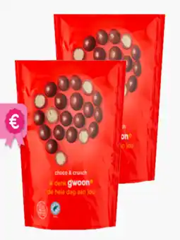 Flink G'Woon Bitesize Choco Crunch 150g 2x aanbieding