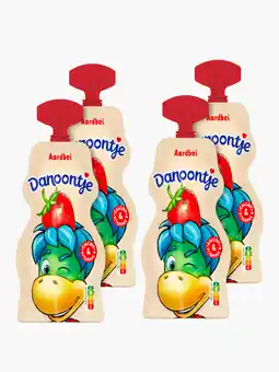 Flink Danone Danoontje tussendoortje aardbei 70g 4x aanbieding