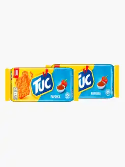 Flink LU TUC Crackers Paprika 100g 2x aanbieding