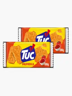 Flink LU TUC Crackers Paprika 100g 2x aanbieding