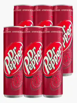 Flink Dr. Pepper can 33cl 6x aanbieding
