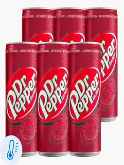 Flink Dr. Pepper can 33cl 6x aanbieding