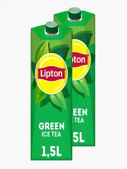 Flink Lipton Ice Tea Green 1,5L 2x aanbieding