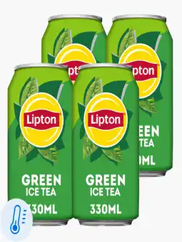 Flink Lipton Ice Tea Green 33cl 4x aanbieding